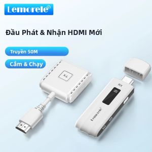 Bộ Phát Và Thu HDMI Không Dây Lemorele Bộ Chuyển Đổi Hiển Thị Video Thiết Bị Kết Nối Cho TV Màn Hình Máy Chiếu PC Switch - Bộ Phát Âm Thanh & Video