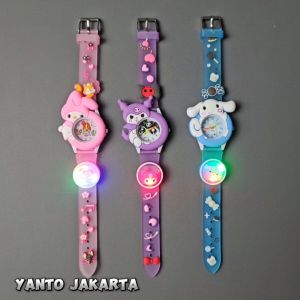 Jam tangan anak perempuan kuromi melody jarum