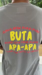 AYM Spesial 1 - Kaos Distro Semua Akan Pura Pura Buta / Kaos Kata Kata / Kaos Keren / Kaos Pria Lengan Pendek Bahan 100% Katun Tebal Adem - Baju Pria Wanita