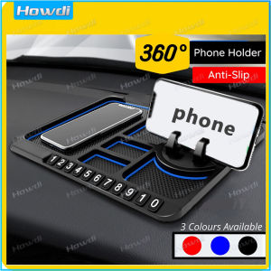 【Howdi Car Outlets】Silicone Anti-Slip Mat Car Mobile Phone  Holder Car Dashboard Anti Slip Mat Car Parking Number Heatproof washab