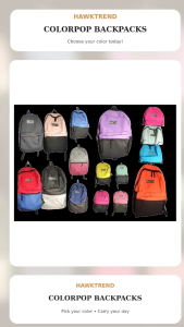 SALE!! Two Tone Knapsack Bag 18-inches LARGE with Long Strap and Laptop pocket