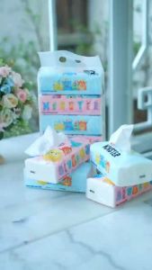 พร้อมส่ง Beloving/ BeBeWii กระดาษทิชชู่ อย่างดี ขนาด 175*175 มม 240 เเผ่น /ห่อ หนา 3 ชั้น ขนาดพกพา เช็ดหน้า เช็ดมือ GB20808