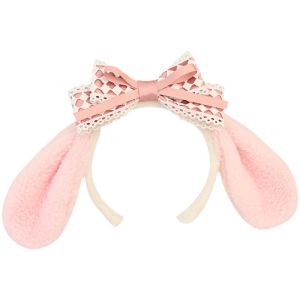 Adorable Lace Pink Butterfly Knot Hairband for Girls Cute Melody Cat Ear Headwear Sweet KC Bow Headband Childrens Accessories