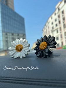 Car Air Conditioner Outlet Decorative Accessories GD Daisy Design  Floral Gypsum Automobile Interior Decoration Items