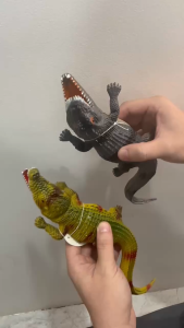 Crocodile Toy with Sound Rubber  12inch Alligator toy