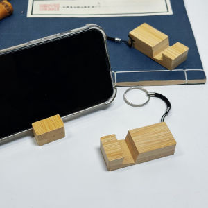 Wood Phone Holder Desk Business Card Display Rack Tablet Universal Lazy Stand Home Office Desktop Decoration Phone Holder