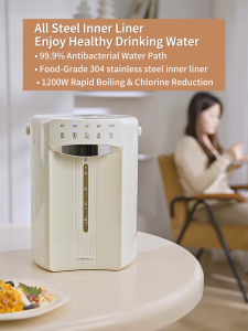 5L Constant Temperature Electric Kettle Portable Water Dispenser One Click Chlorine Removal 1200W High-power Keep Warm Integrated Fully Automatic Insulation Water Kettle(with Malaysia 3PIN adapter)