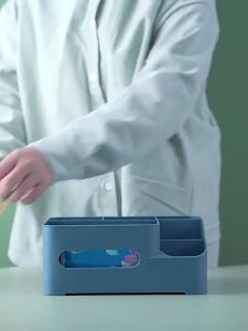 Tissue Dispenser Holder Office Desk or Makeup Organizer  Keimav-official