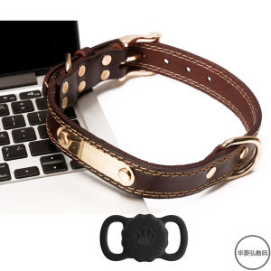 High-Survival Waterproof Dog GPS Locator with Leash Anti-Lost Tag Customizable Text Tracking No Charging Required