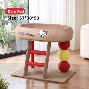 hipidog | Space-saving Cat Tree & Scratching Post Bed Combo