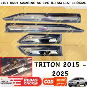 List Body All New Triton 2016 204 2025 Activo Hitam List Chrome