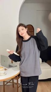 Bộ Đồ Ngủ Cặp Đôi Kiểu Dáng Nhung San Hô Dày Giữ Ấm Một Nam Một Nữ Giản Dị Có Thể Mặc Ra Ngoài Bộ Đồ Mặc Nhà