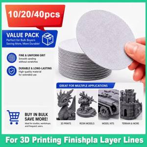 3D Printing Resin Polishing Pad PLA Layer Line Remover for Fine Model Finishing Epoxy Resin Jewelry and Surface Polishing Tool