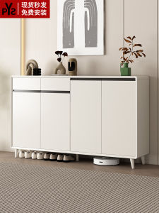 Solid Wood Shoe Cabinet New Arrival 2024 Best Selling Entrance For Home Indoor Entrance Cabinet Large Capacity Layered Partition Storage