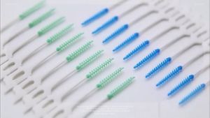 Combo 3 Vỉ - 30 Cây Bàn Chải Kẽ Silicone 300 Bàn Chải Kẽ Chỉnh Nha