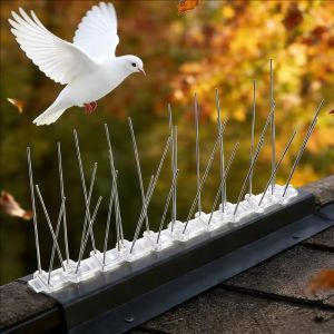 5Sets Pigeon Spikes / Stainless Steel Anti Bird Wall Thorn / Garden Fence Roof Bird Repeller