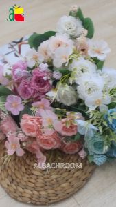 BUNGA ARTIFICIAL PEONY DAYSI SALJU ZQ B8067: Dekorasi Wedding & Hiasan Rumah