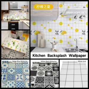 Kertas Dinding Dapur / Stiker Dapur Tahan Suhu Tinggi / Kitchen Backsplash Wallpaper / High Temperature Resistant Kitchen Stickers