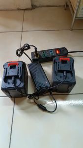 Sạc Nhanh Adapter 3A Starker - Sạc 2 Pin Cùng Lúc Cho Pin Máy Khoan Máy Bulong Pin Mạch Có Quạt Tản Nhiệt