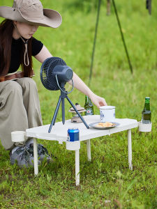 Outdoor Portable Folding Table Lightweight Mini Camping Picnic Table with Cup Holder Foldable Plastic Table for Travel