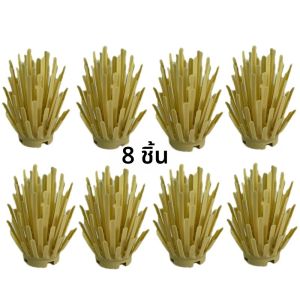 หญ้าพุ่มไม้พืช 8pcs Building Blocks DIY ของเล่นฟาร์มพืชป่า Rainforest ประกอบของเล่นอุปกรณ์ก่อสร้าง