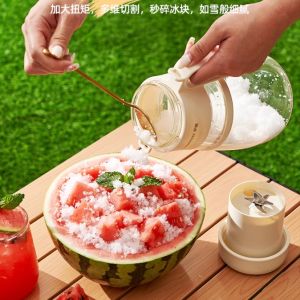 2025 ROYADULEX罗娅 1000ml Juicer Bucket Whole Fruit Press Ice Crush Wireless Portable Outdoor Sports Juicer Cup Health Fruit Blender Fruit Extractor Hot Drink Juice Machine Large Capacity 罗娅榨汁桶