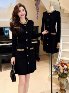 CHANGTONG | Elegant Fashion Korean Audrey Knit Dress 26 Spring