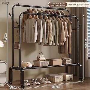 ZHUANJIAO | Multifunctional Mobile Clothes Rack