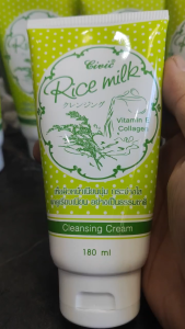 Combo 2 chai Sữa rửa mặt gạo Civic Rice milk chính hãng Thái Lan mỗi chai 180ml giữ ẩm trắng da thơm lâu