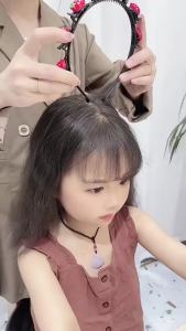 Cartoon Childrens Braided Hairband Korean Style Sweet Headband for Kid Fashion Girl Hair Accessories