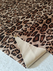 Vải Nhung Da Sika in Họa Tiết Da Báo Vải Áo Khoác Ngoài Vải Sofa Đồ Thủ Công DIY Chất Liệu Vải Da Thường Ngày