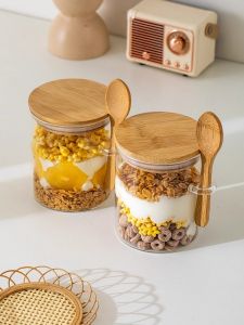 Large Capacity Transparent Glass Tea Canister for Home Use Sealed Storage of Green And Black Tea Wisdom House Kitchen Utensils