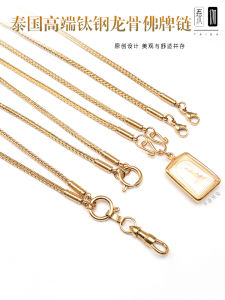 New Arrival Thailand Original Classy Titanium Steel Keel Amulet Chain Single Hanging Quick Release Rotate Olecranon Buckle Tube Convenient
