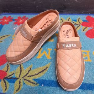 Promo 7.7 Selop Wedges terbaru Wanita Aulia 49 Varian kopi susu/Marun Oclia Yasta