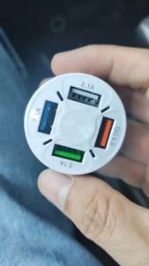 Tẩu Sạc Nhanh Ô Tô 35W 4 Cổng USB 1 Cổng QC3.0 3 Cổng 2.1A Tẩu Sạc Ô Tô 12V 24V