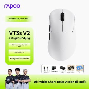 Rapoo | Chuột Chơi Game 8K Nhẹ Đôi Chế Độ cho Tay Nhỏ đến Trung Bình