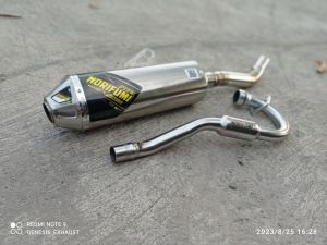 KNALPOT RACING NORIFUMI ROCKET 4 STAINLES PNP DTRACKER CRF150 KLX WR155