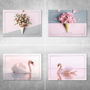 Nordic Style Modern Creative Self-Adhesive Decorative Sticker for Electric Meter Box Personalized Girl Heart Home Decor