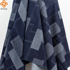50X170cm Japanese Boro Style Vintage Washed Denim Fabric Designer Clothing Fabric For Sewing Jackets and Pants Half Meters