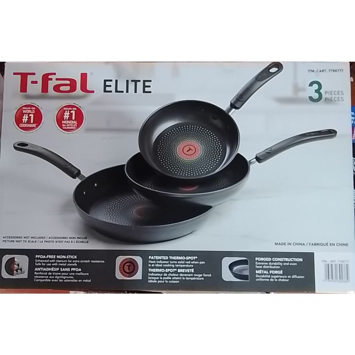 Blue T Fal Bakeware T-fal Elite Nonstick Skillets 3pcs 3Pcs