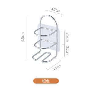 Stainless Steel Electric Toothbrush Holder Wall Mounted Bathroom No Drilling Nordic Metal Toothbrush Organizer Hanging Rack