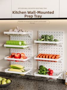 TAOXIAOHE | Wall-Mounted Multi-Layered Vegetable Preparation Shelf