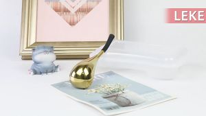 2PCS Cryo Sticks Ice Globes Luxury Cryo Freeze Steel Ergonomics for Face Roller Cold & Heat Relief Release Wrinkle Cryotherapy Facial Massager Birthday Gift - Gold Silver