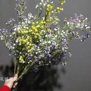 Đạo Cụ Chụp Ảnh Hoa Cưới Long Branch Full Sky Star Trang Trí Nhà Hoa Giả Màu Trắng Tím Vật Dụng Chụp Ảnh Hoa Cưới