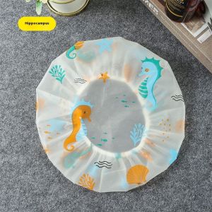 Taidu Dùng Một Lần Pe Nhựa Tắm mũ tắm Tắm Dày Không Thấm Nước Nấu Ăn Cap Thuốc nhuộm tóc dưỡng tóc Dầu Tóc-Mũ khô