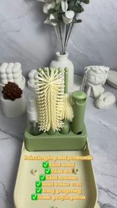 Sikat Pembersih Botol Bayi Praktis Travel Bottle Brush Kit Pembersih Botol Susu 6in1 BPA Free XH055