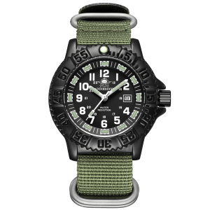 ADDIESDIVE Luxury Men Watch Luminous Dial 50m Water Resistance Date Display Outdoor Casual Mens Quartz Men Watch Nylon Strap