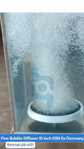 fine bubble diffuser 10 inch aerasi kolam bioflok kolam ikan kolam stp wtp wwtp