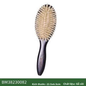 Bàn Chải Tóc Lông Lợn Mềm Mại Dành Cho Nữ Massage Da Đầu Cán Gỗ Sồi Lược Tóc Cho Tóc Xoăn Dày Dài Dụng Cụ Chăm Sóc Tóc