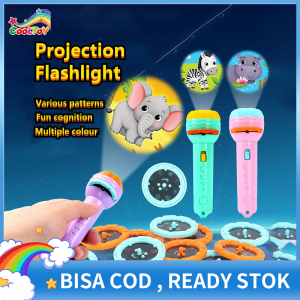 COOLTOY Mainan Anak Fun Proyektor Kartun Senter Proyektor Gambar Karakter Mainan Edukasi Untuk Anak(3 Slide 24 Gambar)